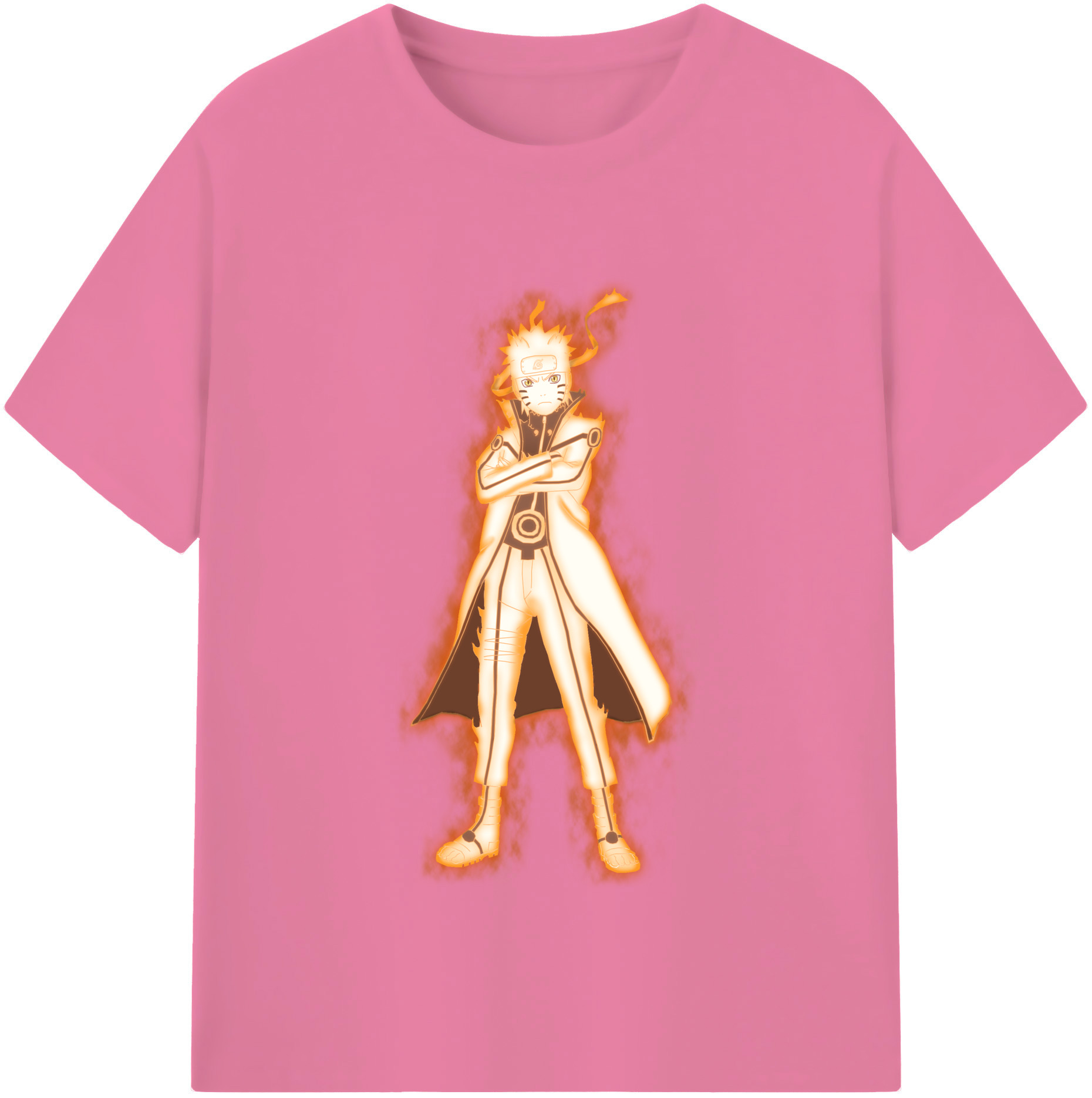 （画像用） NARUTO -ナルト- うずまき ナルト Uzumaki Naruto 綿100％半袖Tシャツ（フロントプリント）
